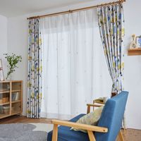 スミノエ デザインライフ セミオーダー レースカーテン イエティボイル 1500×990mm ライトベージュ 1セット(2枚入)（直送品）