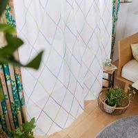 スミノエ デザインライフ セミオーダー レースカーテン アーガイルボイル 1100×2190mm ミックス 1セット(2枚入)（直送品）