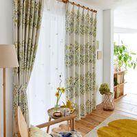 スミノエ デザインライフ セミオーダー カーテン ミチクサ 2700×2400mm ベージュ 1セット(2枚入)（直送品）