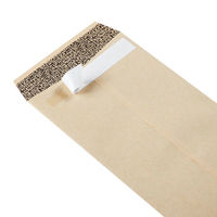 アスクル　オリジナル窓付きクラフト封筒　透けないタイプ　テープ付　長3　100枚  オリジナル（わけあり品）