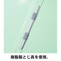 コクヨ アスクル 共同企画 フラットファイル PPラミネート A4ヨコ ブルー 10冊 オリジナル