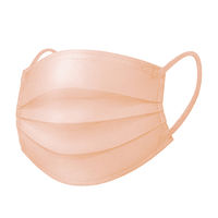 SPUN MASK スパンレース 不織布 （コーラルピンク）1セット（7枚入×3袋） 医食同源ドットコム 個包装 使い捨て カラーマスク