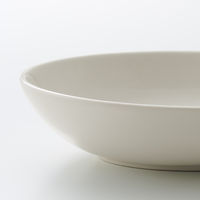 無印良品 磁器ベージュ楕円皿 小 約14.5×10.5×高さ3.5cm 良品計画