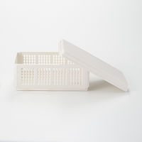 無印良品 ポリプロピレン サンドイッチケース 約19×10.5×7cm 折りたたみ式 1セット（2個） 良品計画