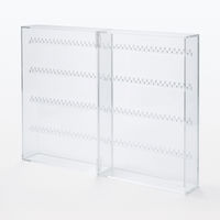 無印良品 アクリルネックレス・ピアスケース 見開きタイプ 約幅17.5×奥行8.8×高さ25cm 良品計画