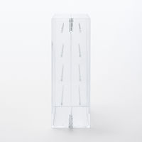 無印良品 アクリルネックレス・ピアスケース 見開きタイプ 約幅17.5×奥行8.8×高さ25cm 1セット（2個） 良品計画