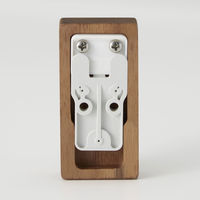 無印良品 壁に付けられる家具フック ウォールナット材 1セット（4個） 良品計画