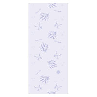 丸富製紙 花束フラワープリントラベンダー18Rダブル 611533 1セット(6パック)