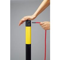 日本緑十字社 2WAYスタンド(チェーンスタンド) RCSー1TR 高さ960mm 黄/黒 141131 1台（直送品）