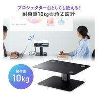 サンワサプライ 卓上スタンド(高さ調整・1本支柱タイプ) PDA-STN66BK 1個