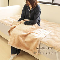 12枚 フランネル 敷パット ピンク 100×205cm シングルサイズ 敷パッド ベッドパッド 冬 暖かい 丸洗い 清潔 洗濯 あったか（直送品）