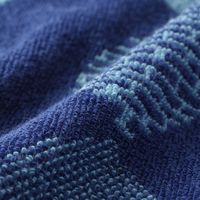 西川 のびのびタオルピローケース 約34×64cm 北欧調 チェック ネイビー XT62186598 1枚（直送品）