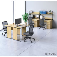 【車上渡し】アール・エフ・ヤマカワ ワークデスク2 平机 幅1000×奥行700×高さ700ｍｍ ウォルナット 1台（直送品）