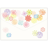 日本ホールマーク 一筆箋 封筒箋 和のいろどり切り 809607 1セット(6冊)（直送品）
