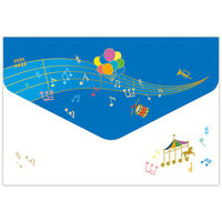 日本ホールマーク 一筆箋 封筒箋 ミュージカルパレ 809591 1セット(6冊)（直送品）