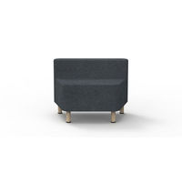 サンキョーファニチャー ユニットソファ 台形 背付き内向き グレー SKSFA-TRIN-GY 1台