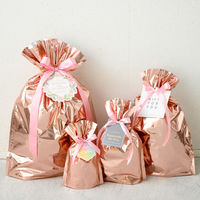 ヘッズ アルミ蒸着リボン付バッグーS/ピンク APN-RBS 1パック（20枚入）