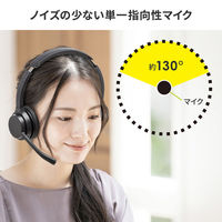サンワサプライ Bluetoothヘッドセット(両耳タイプ・単一指向性) MM-BTSH62BK 1個（直送品）
