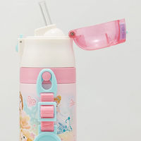 スケーター 水筒 キッズ 400ml 2way コップ ストロー ステンレス ディズニープリンセス 391239 1個（直送品）
