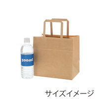 【紙袋】 Nフラットチャームバッグ 平手 220-1 未晒無地 003277330 1袋（50枚入）シモジマ