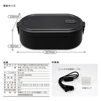 ダイアモンドヘッド 弁当箱型炊飯器 RM-110TE(BK） 1個（直送品）