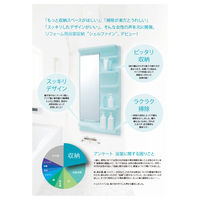 フクビ化学工業 リフォーム用浴室収納 シェルファインR スウィートピンク SFRSP 1セット（直送品）