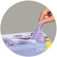 川西工業 検査検診用ニトリルグローブ ダリア 粉なし 250枚 L 2069L 1箱(250枚入)