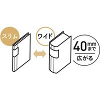コクヨ 領収書&明細ファイル(固定式)ノビータ48P 白 ラ-NVR520W 1冊