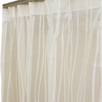 コルネ 既製カーテン クレープ 幅1000×長さ1330mm ナチュラルホワイト G1048 1枚（直送品）