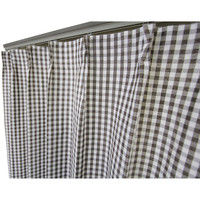 コルネ 既製カーテン ギンガム 幅1000×長さ1780mm BR G1019 1枚（直送品）