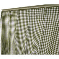 コルネ 既製カーテン ギンガム 幅1000×長さ1780mm グリーン G1020 1枚（直送品）