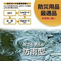 手回し充電式 暗闇でも見つけやすいLEDライト BL103LPDBK ヤザワコーポレーション（直送品）