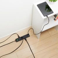 ヤザワコーポレーション 集中スイッチ付9個口タップ+USB2ポート 2m ブラック H6BK11122UBK 1個