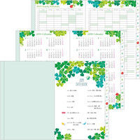 ポケットダイアリー<B6> クローバー柄 27694006 デザインフィル（直送品）