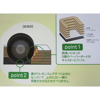 【転倒防止】 ティーエフサービス エコストッパー エコストッパーゼロ50 白 ESZ-50 1セット（2個入）