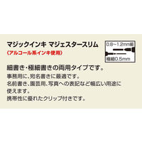 寺西化学工業 マジックインキ マジェスタースリム パック 橙 MMJ70P-T7 1セット(10本)