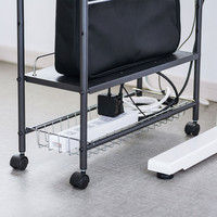 サンワサプライ 配線収納マルチワゴン ブラック 幅500×奥行200×高さ540mm CB-WG1 1台（直送品）