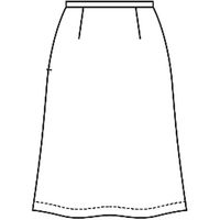 Aラインスカート 17号 黒 GSKL-1857-B9 サーヴォ（旧サンペックスイスト）（直送品）