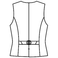 レディスベスト 5号 グレー系 GVEL-1860-B7 サーヴォ（旧サンペックスイスト）（直送品）