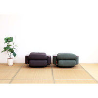 【軒先渡し】松風まつかぜ座椅子 無段階リクライニング 360度回転 ポケットコイル グレー 83-872 1脚（直送品）