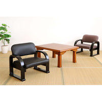 【軒先渡し】ヤマソロ TV座椅子 幅565×奥行き425×高さ490mm 座面高さ調節可能 ブラウン 83-938 1脚（直送品）