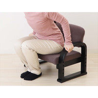 【軒先渡し】ヤマソロ TV座椅子 幅565×奥行き425×高さ490mm 座面高さ調節可能 フラワー 83-939 1脚（直送品）