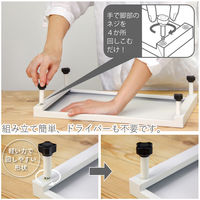 アイ・エス 机上台 スチール製 幅390mm 白 IKD-WH 1箱