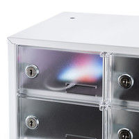 サンワサプライ スマートフォン収納保管庫 幅316×奥行240×高さ183mm CAI-CABSP50 1台（直送品）