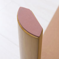 永井興産 折りたたみテーブル(60×60cm) NA（ナチュラル）幅600×奥行600×高さ320mm　NK-066　1台（直送品）