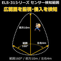 朝日電器 ソーラー式センサーライト2灯 ESL-312SL 1個