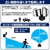 朝日電器 乾電池式センサーライト3灯 ESL-313DC 1個
