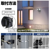 朝日電器 乾電池式センサーライト2灯 ESL-N112DC 1個