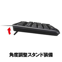 バッファロー USB接続 有線スタンダードキーボード ブラック BSKBU100BK 1台（直送品）