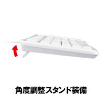 バッファロー USB接続 有線スタンダードキーボード ホワイト BSKBU100WH 1台